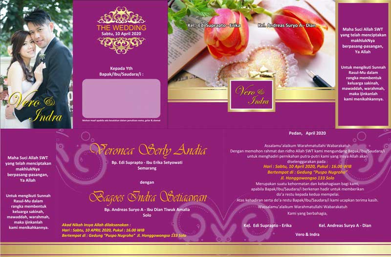 Template Desain Undangan Pernikahan, Ultah, Khitanan 